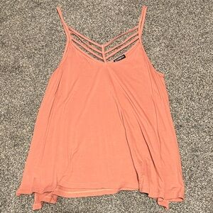 Express Coral Strappy Tank Top